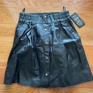 bod & christensen leather skirt